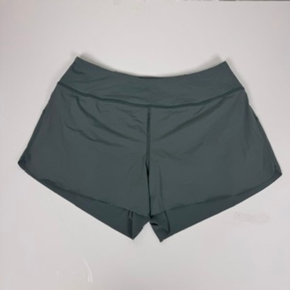 NOBULL Womens High-Rise Lightweight Run Shorts Sage Green Size M Zipper Pocket